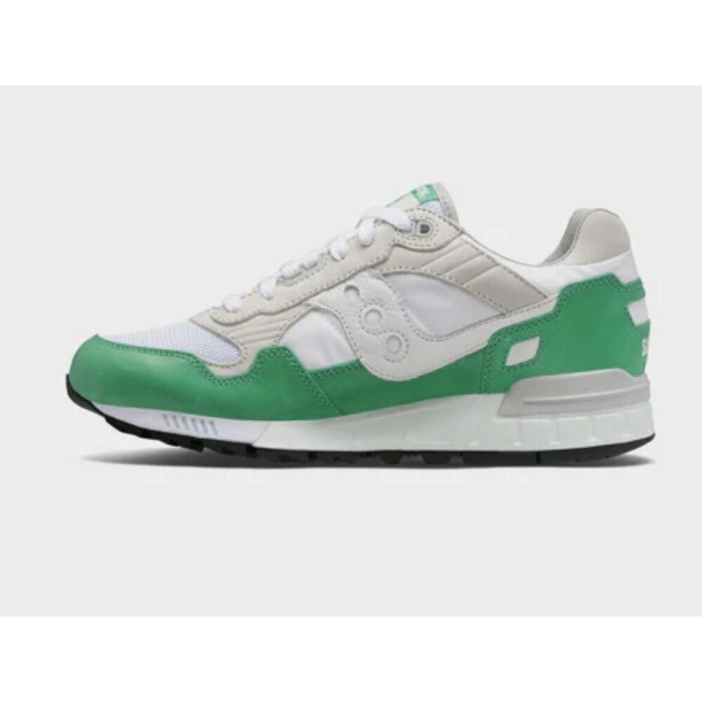Saucony Originals Shadow 5000 White Green Suede Mens Size 9 NEW Fast Ship - Picture 10 of 12
